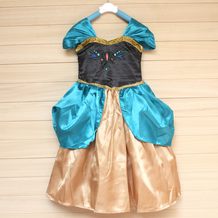 F68022 Frozen childrens short-sleeved dress